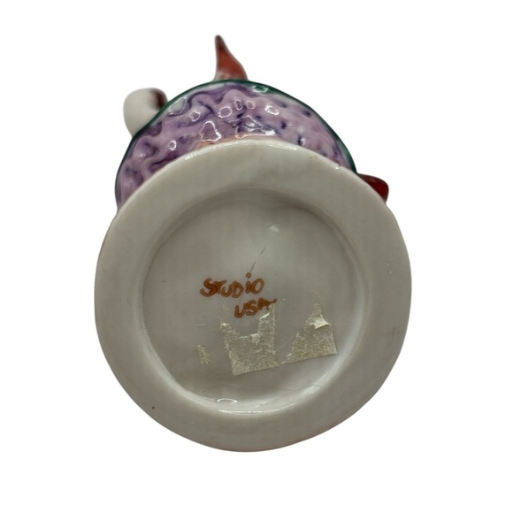 Trinket Box Dancing Pig Ballerina Hinged vintage Studio USA Porcelain. Perfect - Picture 5 of 9